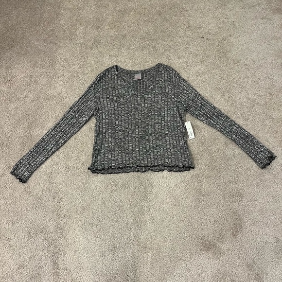 No Boundaries Ribbed Long Sleeve Top - Picture 1 of 7